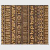 継ぎ目のない部族民族 ラッピングペーパー (フラット)