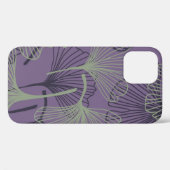 継ぎ目のない銀杏ビロバ模様。抽象芸術ヴィンテージb Case-Mate iPhoneケース (裏面 (横))