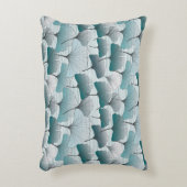 継ぎ目のない青い銀杏色。  アクセントクッション (正面(垂直))