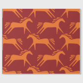 継ぎ目のない馬 ラッピングペーパー (フラット)