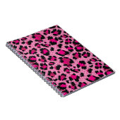 継ぎ目のない高級ピンクヒョウ柄。 ノートブック (右側)