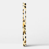 継ぎ目のない黄色と白のヒョウの手描き Case-Mate iPhoneケース (裏面 / 左)