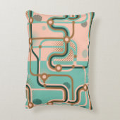 継ぎ目のない2違う色の模様。アブスタ アクセントクッション (裏面(縦))