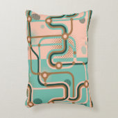 継ぎ目のない2違う色の模様。アブスタ アクセントクッション (正面(垂直))