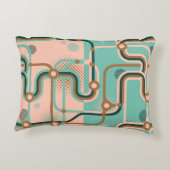 継ぎ目のない2違う色の模様。アブスタ アクセントクッション (裏面)