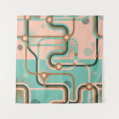 継ぎ目のない2違う色の模様。アブスタ タペストリー (正面(横))