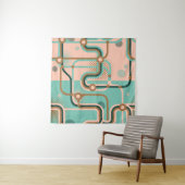 継ぎ目のない2違う色の模様。アブスタ タペストリー (インサイチュ(横))