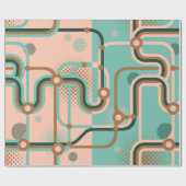 継ぎ目のない2違う色の模様。アブスタ ラッピングペーパー (フラット)