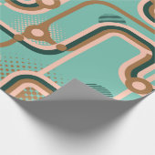 継ぎ目のない2違う色の模様。アブスタ ラッピングペーパー (角)