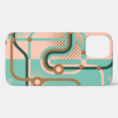 継ぎ目のない2違う色の模様。アブスタ Case-Mate iPhoneケース (裏面 (横))