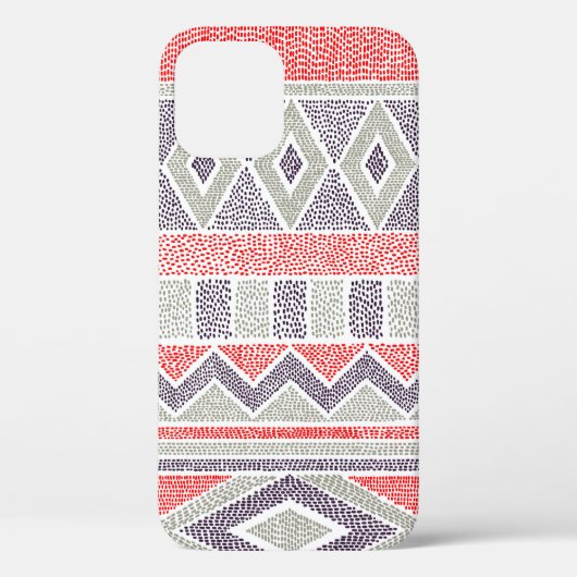 継ぎ目のなストライプのい民族パターン。部族とアステカ族 Case-Mate iPhoneケース (裏面)
