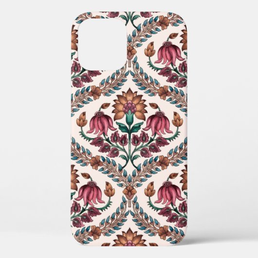 継ぎ目のな伝統的いヨモギ,パターン,フローラ,流れ Case-Mate iPhoneケース (裏面)