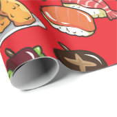 継ぎ目のな日本のい食べ物 ラッピングペーパー (ロールコーナー)