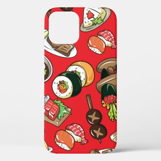 継ぎ目のな日本のい食べ物 Case-Mate iPhoneケース (裏面)