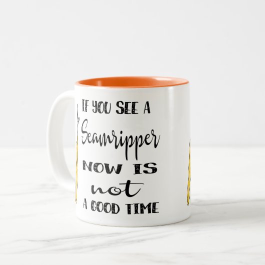 継ぎ目のリッパー--ないよい時間のマグ ツートーンマグカップ (正面左)