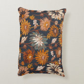 継ぎ目の無いはっきりした紫花菊図 アクセントクッション (裏面(縦))