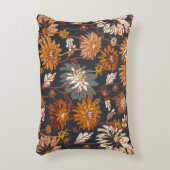 継ぎ目の無いはっきりした紫花菊図 アクセントクッション (正面(垂直))