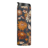 継ぎ目の無いはっきりした紫花菊図 タンブラー (回転右)