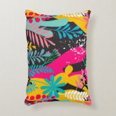 継ぎ目エレガントのないパタ葉ーンと抽象芸術  アクセントクッション (正面(垂直))