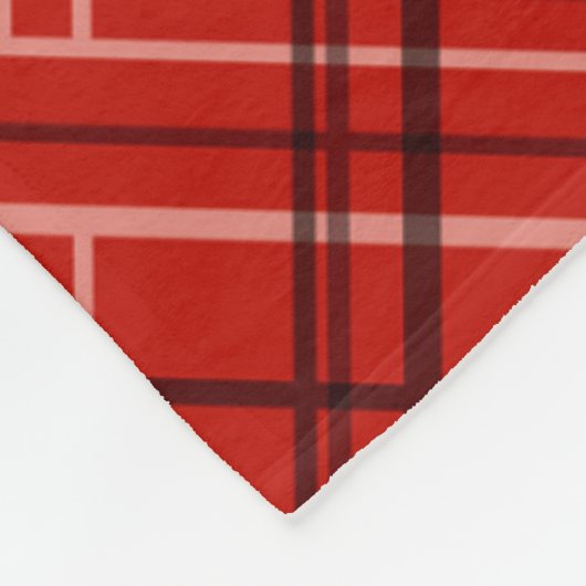 継ぎ目市松模様に無い格子形幾何正方形が並んだ フリースブランケット (角)