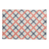 継ぎ目市松模様に無い格子状の抽象芸術パターン 枕カバー (裏面)