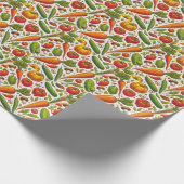 継ぎ目無し野菜パターン ラッピングペーパー (角)