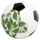 継ぎ目無し(緑茶葉) サッカーボール (3/4)