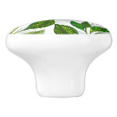 継ぎ目無し(緑茶葉) セラミックノブ (側面)