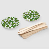 継ぎ目無し(緑茶葉) ハンドファン (組立なし)