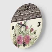 継ぎ素朴目 ラージ壁時計 (傾斜)