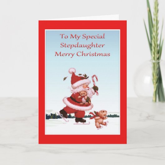 継娘のためのクリスマスカード シーズンカード (正面)