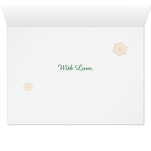 継娘の雪片のためのクリスマスのヒイラギのリース (内部横(下))