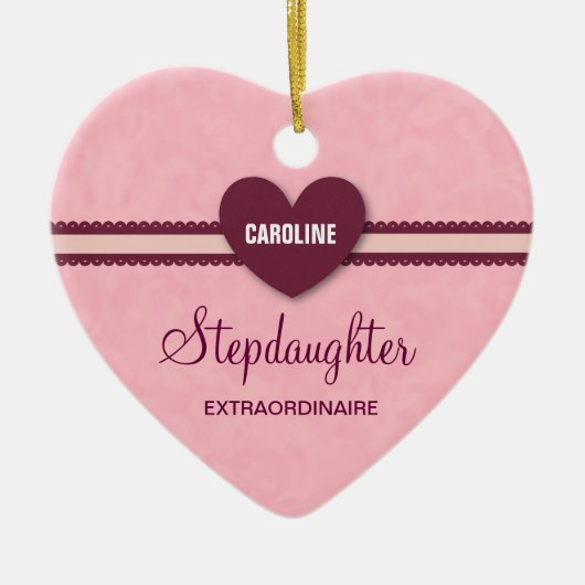 継娘の非凡なハートのレースV07H セラミックオーナメント (正面)