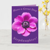 継娘はっきりしたフローラ誕生日カード カード (黄色い花)