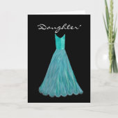 継娘-後輩の新婦付添人のターコイズの服 招待状 (正面)