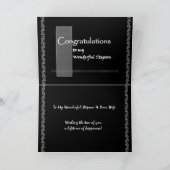 継息子の結婚式のお祝い カード (内部)