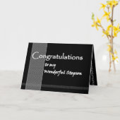 継息子の結婚式のお祝い カード (黄色い花)