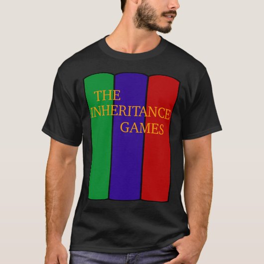 継承ゲームブックスタック Tシャツ (正面)