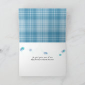 継母の誕生日デイジーオンplaid カード (内部)