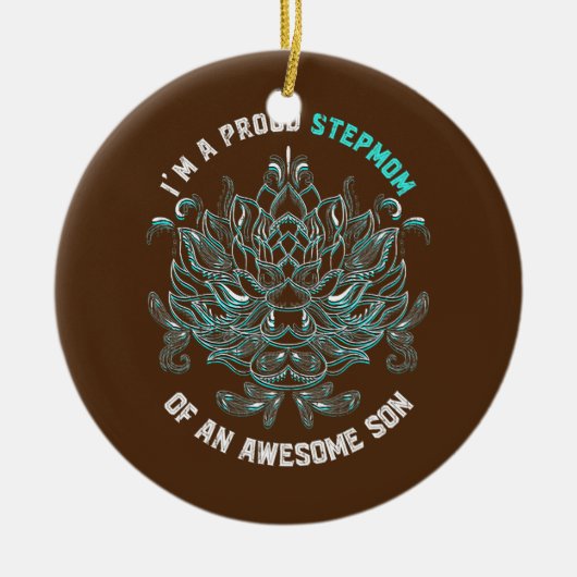 継母ソンマザーズデーボーナスマママフローラ セラミックオーナメント (正面)