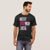 継母最高のが継母おもしろい愛の母の日 Tシャツ (正面フル)
