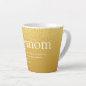 継母継母定義金ゴールドグリッター カフェラテマグ (右アングル)