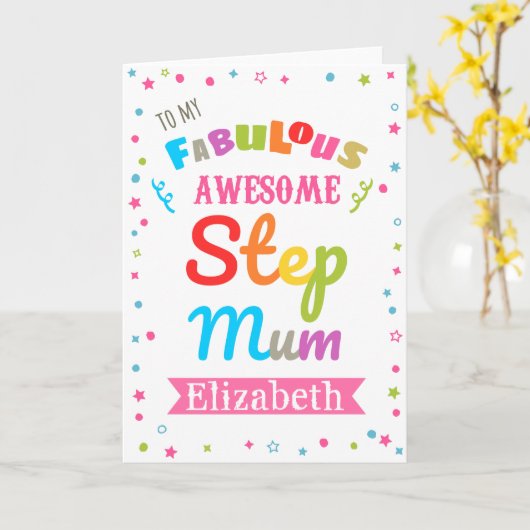 継母 カード (黄色い花)