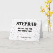 継父(ない邪悪な者)のための父の日カード カード (黄色い花)