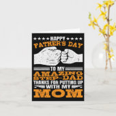 継父、母の父親たちに耐えてくれてありがとう カード (黄色い花)