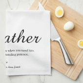 継父、継父定義スクリエレガントプト キッチンタオル (四つ折り)