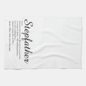 継父、継父定義スクリエレガントプト キッチンタオル (横)