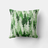 継目無し水彩緑松 クッション (裏面)