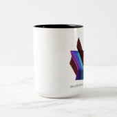 継続の思慮分別を見て下さい ツートーンマグカップ (中央)