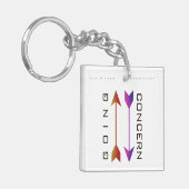 「継続企業」 キーホルダー (正面左)